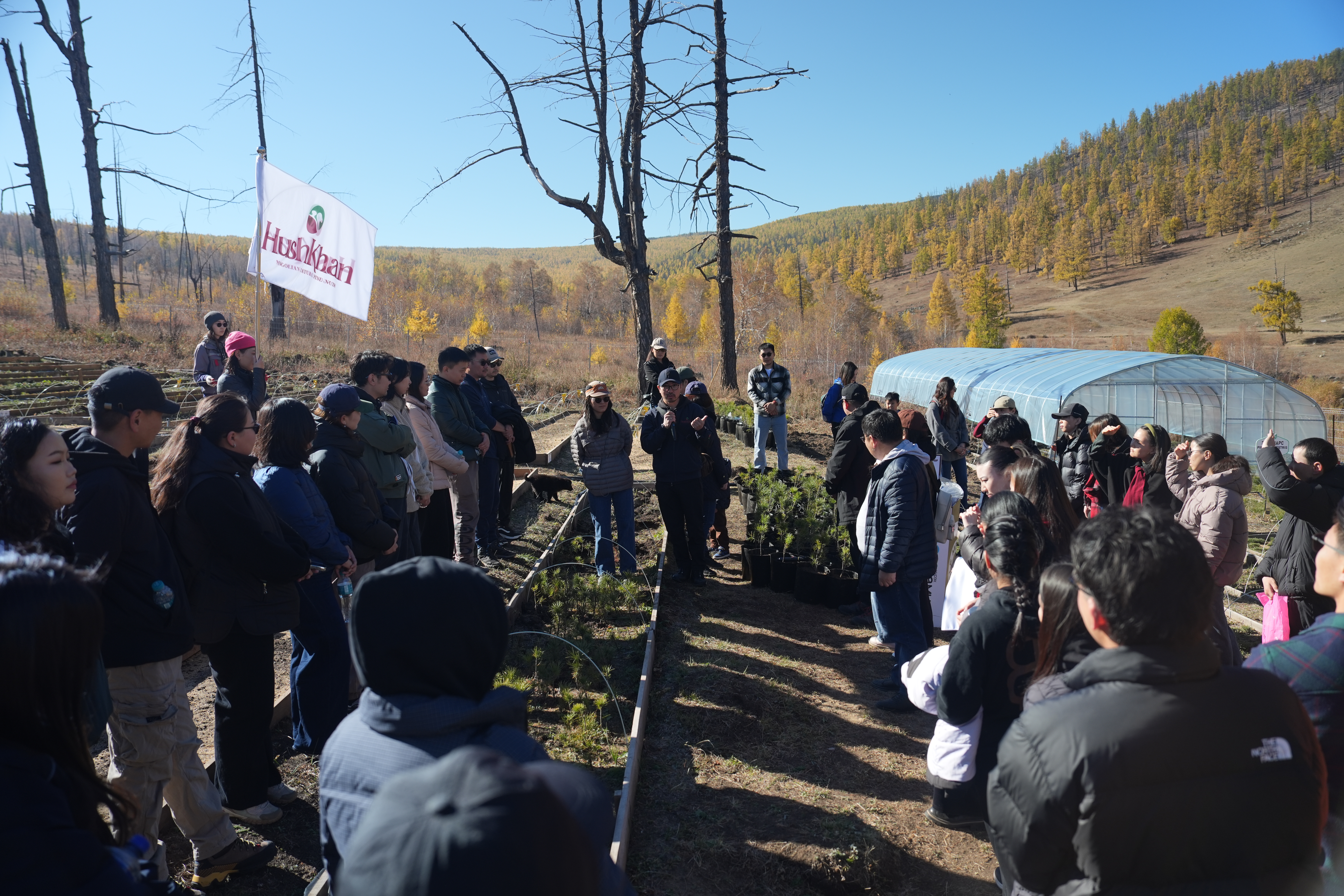PINE+ field gathering at the restoration site